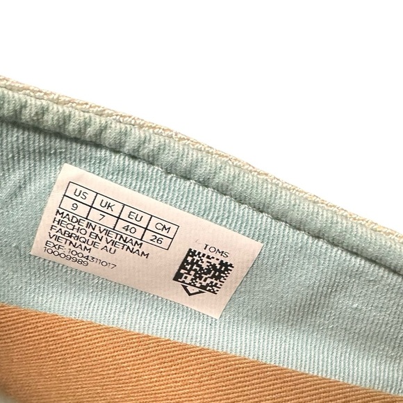 TOMS Beige Avalon Slip On Shoes Women Size 9 - Picture 10 of 10